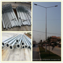 11m polo de acero galvanizado con lámpara de calle de 120W LED